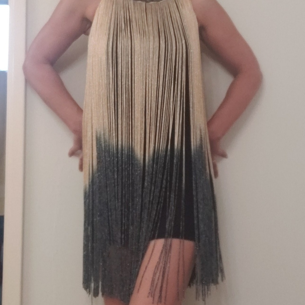 Party fringe dress size S